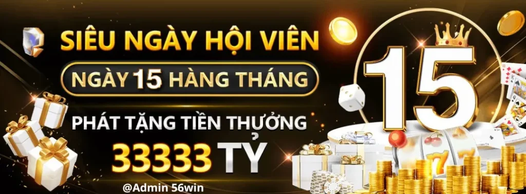Phát thưởng 56win04 ngày 15